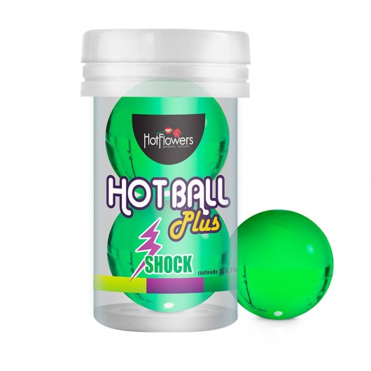 Лубрикант на силиконовой основе Hot Ball Plus с покалывающим эффектом (2 шарика по 3 гр.) - HotFlowers - купить с доставкой в Рязани