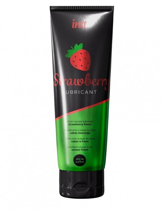 Смазка на водной основе с ароматом клубники Strawberry Lubricant - 100 мл. - INTT - купить с доставкой в Рязани