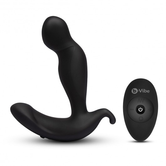 Черный анальный стимулятор с вращением и вибрацией 360 Plug - 13 см. - b-Vibe - в Рязани купить с доставкой