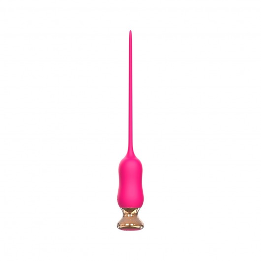 Розовый тонкий стимулятор Nipple Vibrator - 23 см. - I-MOON - купить с доставкой в Рязани