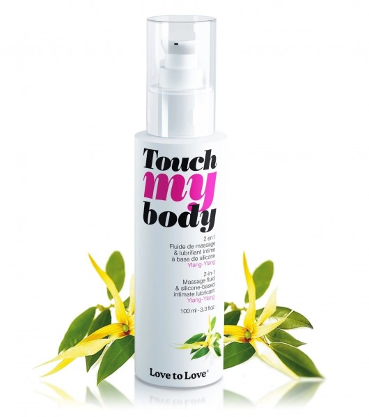 Силиконовый лубрикант 2-в-1 Touch My Body с ароматом иланг-иланга - 100 мл. - Love to Love - купить с доставкой в Рязани