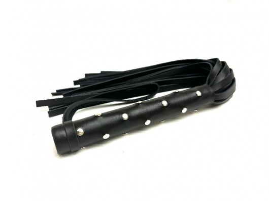 Кожаная плеть «Звездное небо» - 43 см. - БДСМ Арсенал - купить с доставкой в Рязани