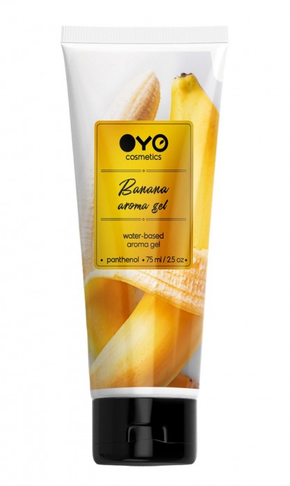 Лубрикант на водной основе OYO Aroma Gel Banana с ароматом банана - 75 мл. - OYO - купить с доставкой в Рязани