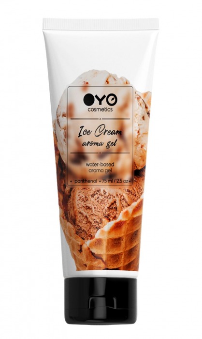 Лубрикант на водной основе OYO Aroma Gel Ice Cream с ароматом пломбира - 75 мл. - OYO - купить с доставкой в Рязани