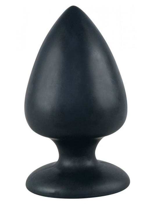 Большая чёрная анальная втулка Black Velvet Extra XL - 14 см. - Orion