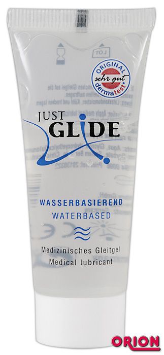 Вагинальная смазка на водной основе JUSTGLIDE - 20 мл. - Orion - купить с доставкой в Рязани