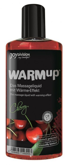 Разогревающее масло WARMup Cherry - 150 мл. - Joy Division - купить с доставкой в Рязани
