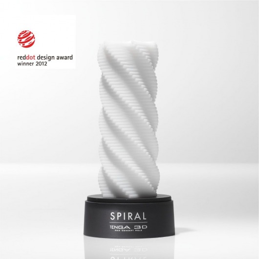 Белый 3D мастурбатор SPIRAL - Tenga - в Рязани купить с доставкой