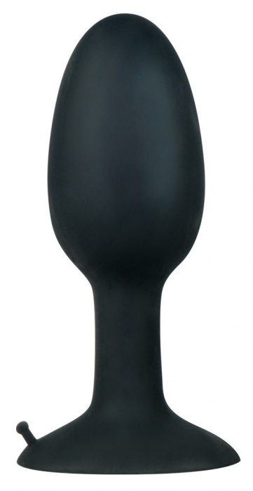 Чёрная анальная пробка со смещенным центром тяжести - 13 см. - Orion
