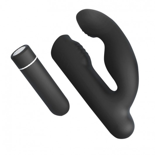 Черный вибромассажер Gladiator - 10,7 см. - S-HANDE - в Рязани купить с доставкой