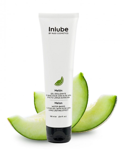 Лубрикант на водной основе Nuei Inlube с алоэ вера и ароматом дыни - 100 мл. - Nuei cosmetics - купить с доставкой в Рязани