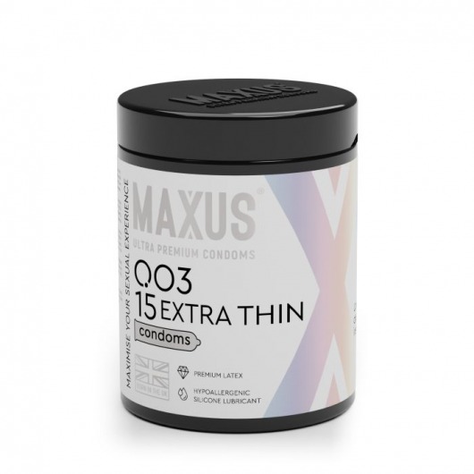 Экстремально тонкие презервативы MAXUS 003 Extra Thin - 15 шт. - Maxus - купить с доставкой в Рязани