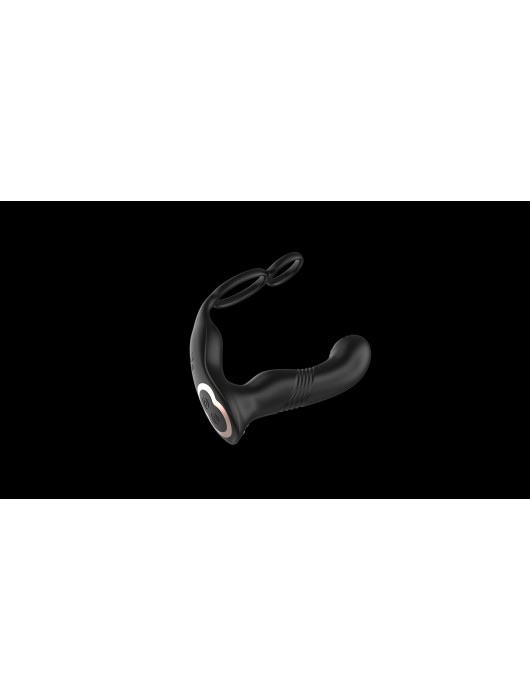 Черный вибромассажер простаты с эффектом фингеринга - 16 см. - Secwell - в Рязани купить с доставкой