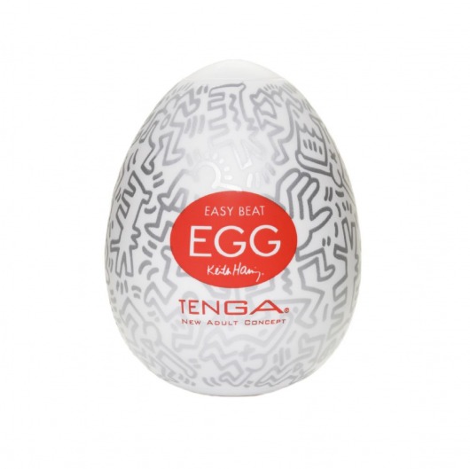 Мастурбатор-яйцо Keith Haring EGG PARTY - Tenga - в Рязани купить с доставкой