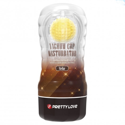 Прозрачный текстурированный мастурбатор Vacuum Cup Masturbator Stellar - Baile - в Рязани купить с доставкой