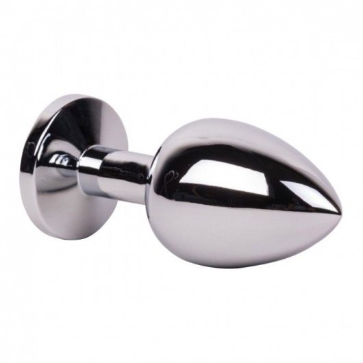 Большой стальной плаг с розовым кристаллом Pink Bubble Gum - 9,5 см. - Erotic Fantasy - купить с доставкой в Рязани