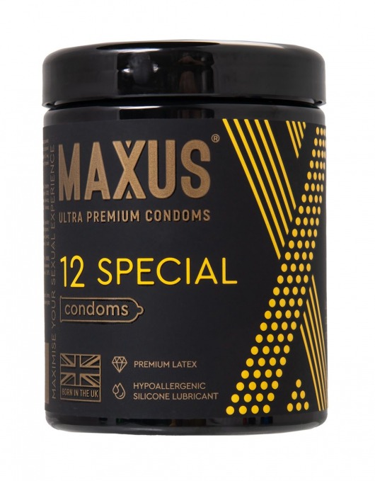 Презервативы с точками и рёбрами MAXUS Special - 12 шт. - Maxus - купить с доставкой в Рязани
