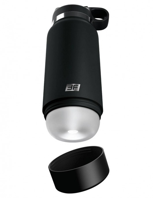 Черный мастурбатор в виде бутылки Fap Flask - Pipedream - в Рязани купить с доставкой