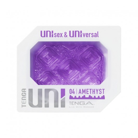 Фиолетовый мастурбатор-стимулятор Tenga Uni Amethyst - Tenga - в Рязани купить с доставкой