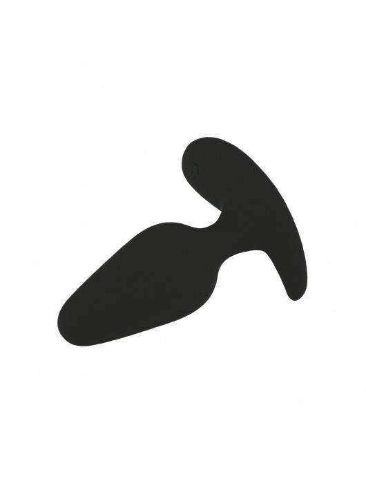 Черная анальная вибропробка с управлением через приложение - 10,3 см. - Волшебная страна