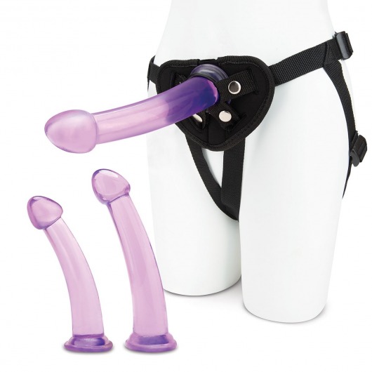 Тренировочный набор с тремя насадками Pegging Training Set - Lux Fetish - купить с доставкой в Рязани
