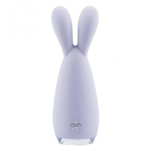 Сиреневый мини-вибратор Reba с мягкими ушками - HOT planet