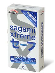 Презервативы Sagami Xtreme Ultrasafe с двойным количеством смазки - 10 шт. - Sagami - купить с доставкой в Рязани