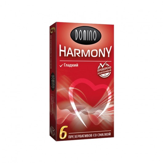 Гладкие презервативы Domino Harmony - 6 шт. - Domino - купить с доставкой в Рязани