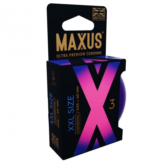 Презервативы Maxus XXL увеличенного размера - 3 шт. - Maxus - купить с доставкой в Рязани