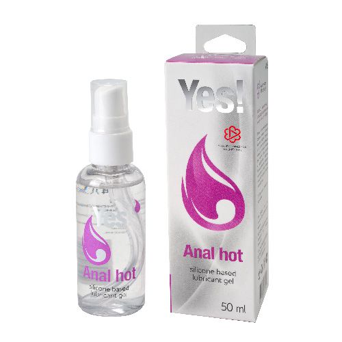 Согревающая силиконовая гель-смазка Yes Anal hot - 50 мл. - Sitabella - купить с доставкой в Рязани