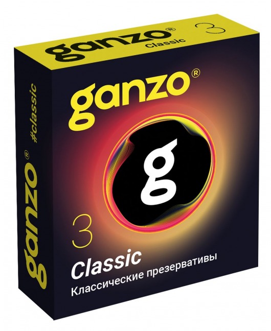 Классические презервативы с обильной смазкой Ganzo Classic - 3 шт. - Ganzo - купить с доставкой в Рязани