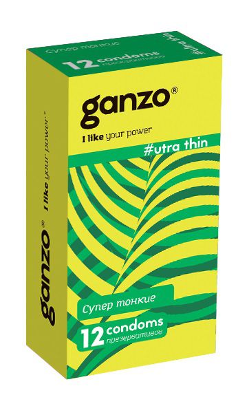 Ультратонкие презервативы Ganzo Ultra thin - 12 шт. - Ganzo - купить с доставкой в Рязани