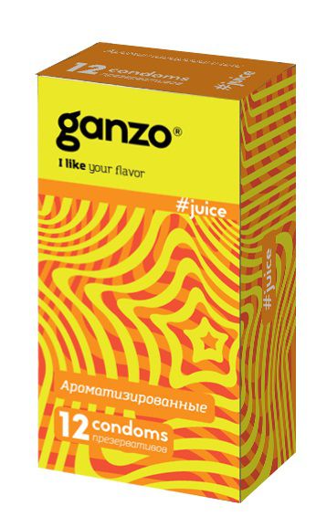 Ароматизированные презервативы Ganzo Juice - 12 шт. - Ganzo - купить с доставкой в Рязани