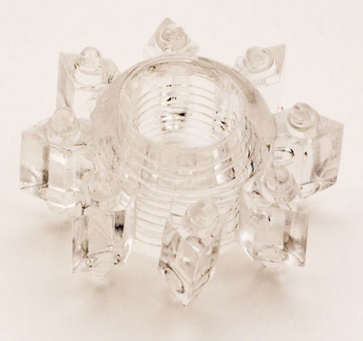 Прозрачное гелевое эрекционное кольцо-звезда - Toyfa Basic - в Рязани купить с доставкой