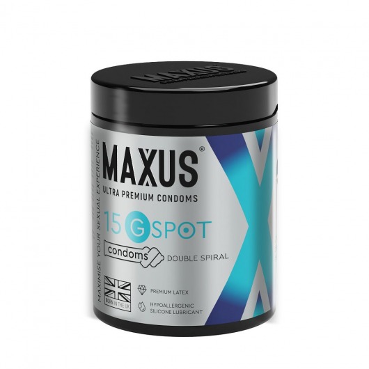 Гладкие презервативы Maxus G spot с двойной спиралью - 15 шт. - Maxus - купить с доставкой в Рязани
