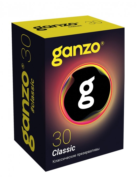 Классические презервативы с обильной смазкой Ganzo Classic - 30 шт. - Ganzo - купить с доставкой в Рязани