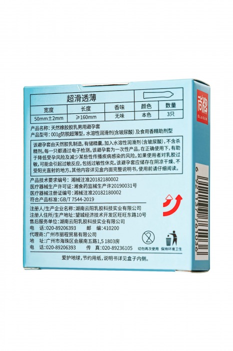 Ультратонкие презервативы Elasun Ultra-thin and Smooth - 3 шт. - Elasun - купить с доставкой в Рязани