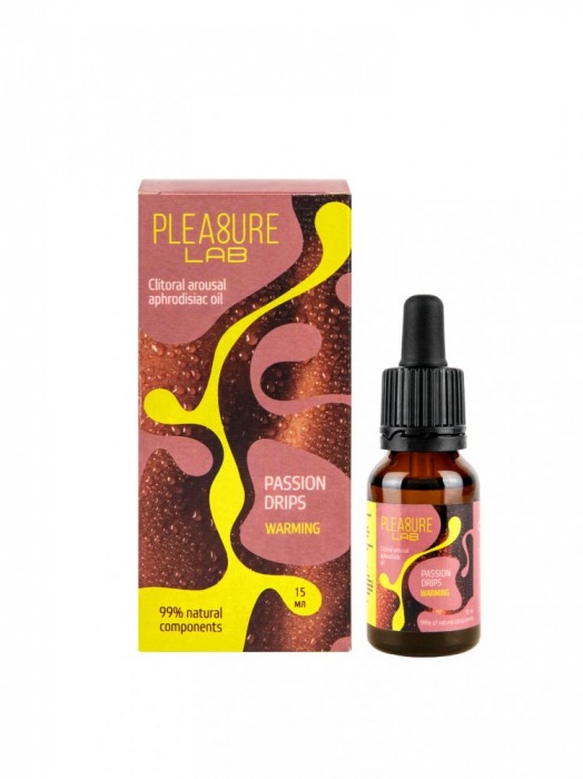 Капли с согревающим эффектом Passion Drips Warming - 15 мл. - Pleasure Lab - купить с доставкой в Рязани