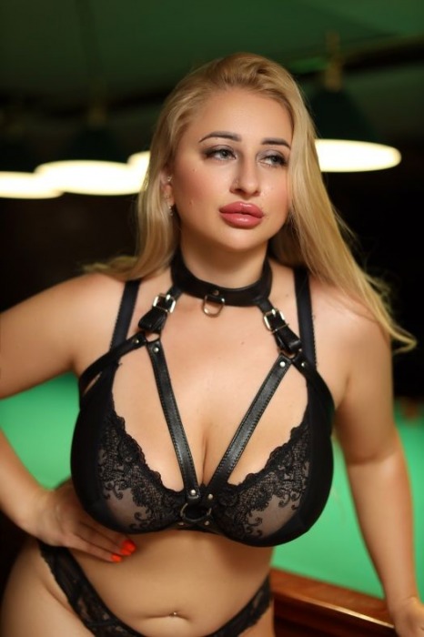 Черная кожаная сбруя с ошейником plus size из нежной кожи - БДСМ Арсенал - купить с доставкой в Рязани