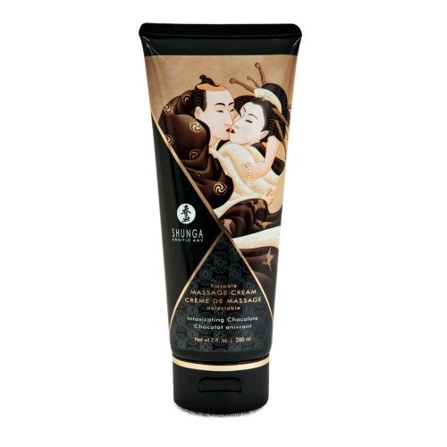 Массажный крем для тела с ароматом шоколада Intoxicating Chocolate - 200 мл. - Shunga - купить с доставкой в Рязани
