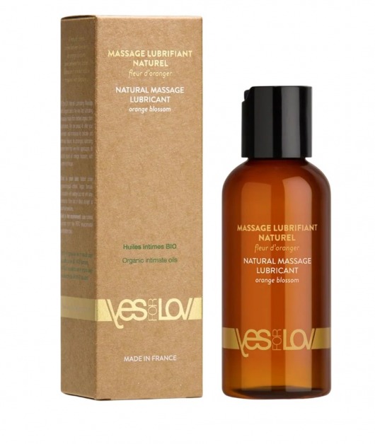 Натуральная массажная смазка Natural Lubricant Orange Blossom - 100 мл. - YESforLOV - купить с доставкой в Рязани