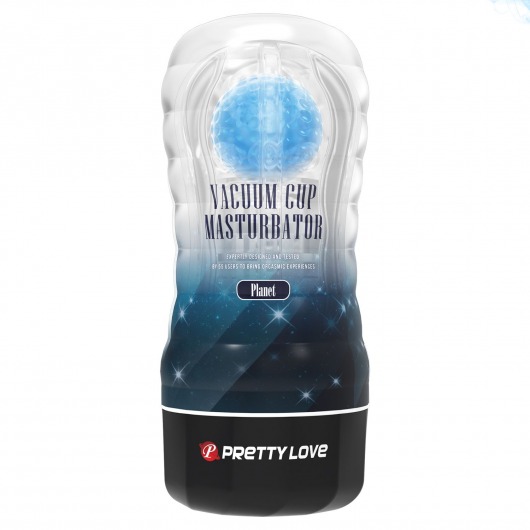 Прозрачный текстурированный мастурбатор Vacuum Cup Masturbator Planet - Baile - в Рязани купить с доставкой