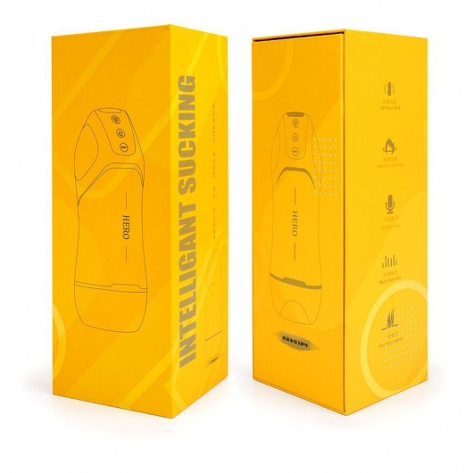 Белый вибромастурбатор Hero с режимом вакуума - A-LOVING - в Рязани купить с доставкой