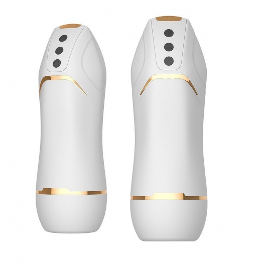 Белый вибромастурбатор Hero с режимом вакуума - A-LOVING - в Рязани купить с доставкой