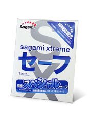 Презерватив Sagami Xtreme Ultrasafe с двойным количеством смазки - 1 шт. - Sagami - купить с доставкой в Рязани