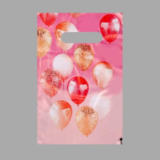 Пакет «Праздничные шары» с вырубной ручкой (20х30 см) - UPAK LAND - купить с доставкой в Рязани
