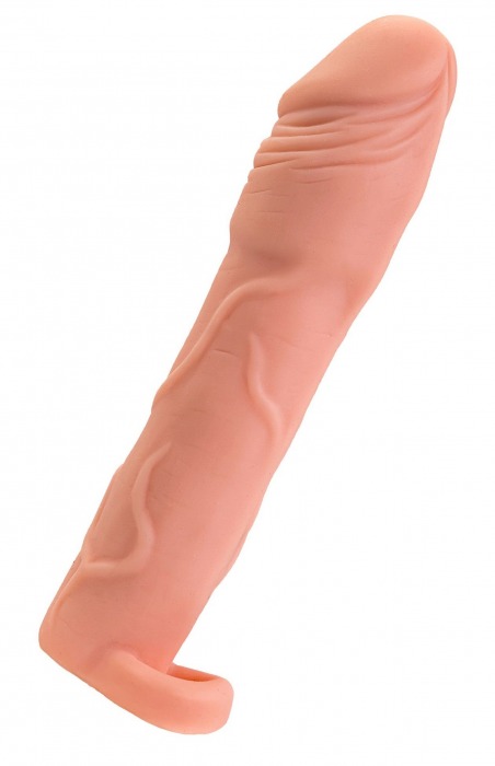 Телесная удлиняющая насадка с подхватом - 19 см. - ToyFa - в Рязани купить с доставкой