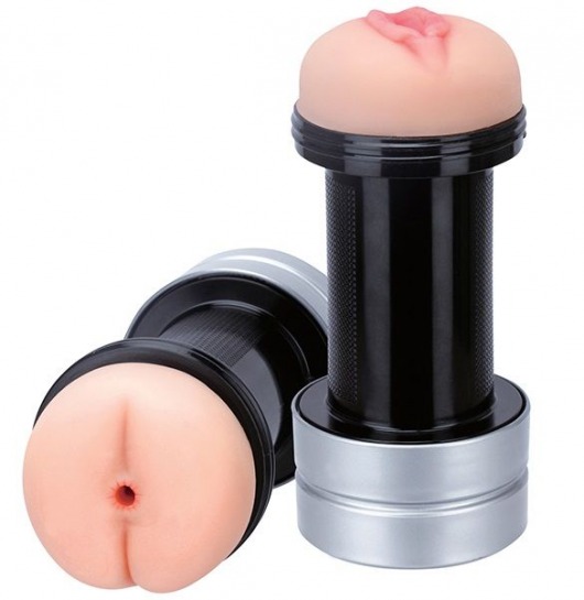 Мастурбатор 2-в-1 REALSTUFF 2 IN 1 HUMMER ANUS   VAGINA: вагина и анус - Dream Toys - в Рязани купить с доставкой