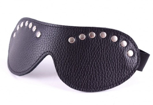 Черная маска с декором - БДСМ Арсенал - купить с доставкой в Рязани