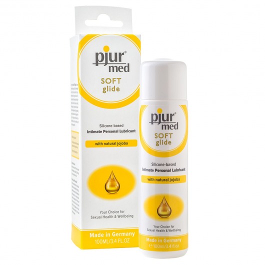 Силиконовый лубрикант с жожоба pjur MED Soft glide - 100 мл. - Pjur - купить с доставкой в Рязани